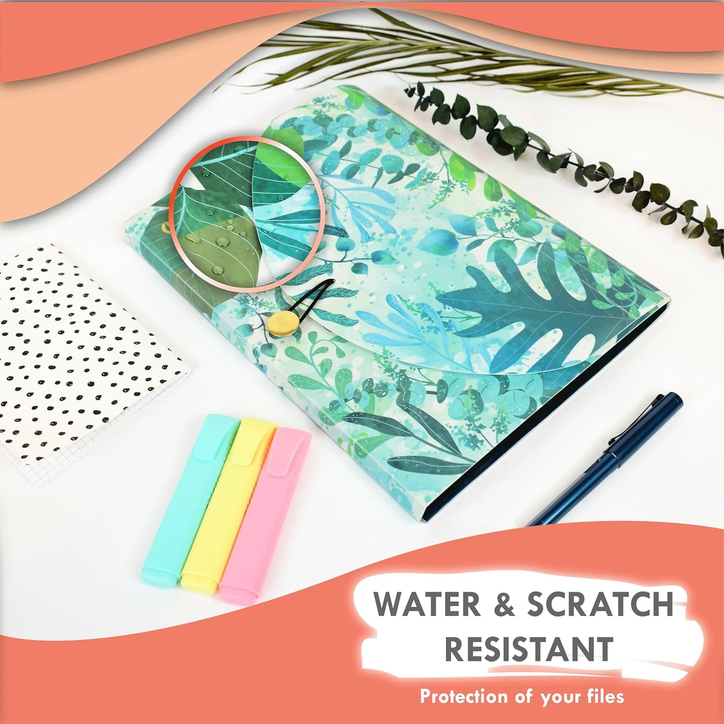 CNK File Folders Organizer with 13 Pockets Accordion Expanding Folder Documents Receipt Document Paper Pocket Filing Accordian Important expandable holder files alphabetical Labels Letter