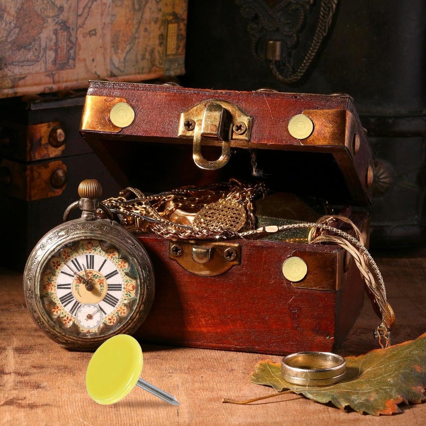 uxcell 150Pcs Upholstery Tacks, 11mmx15mm Flat Head Thumb Tack Decorative Furniture Nails Push Pins for Furniture Sofa Headboards, Light Yellow