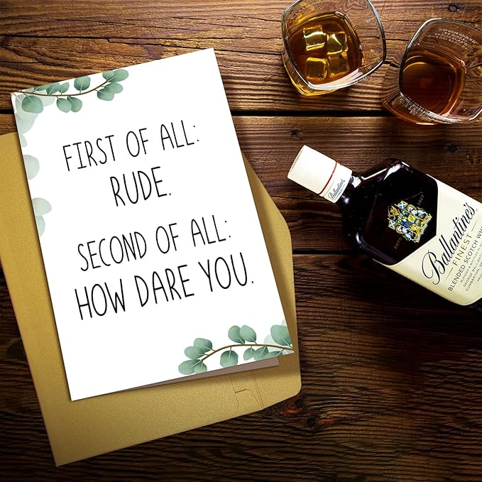 Supoeguk Funny Leaving Card for Coworker, Sarcastic Retirement Card for Him Her, Rude Going Away Card for Men Women, New Job Card