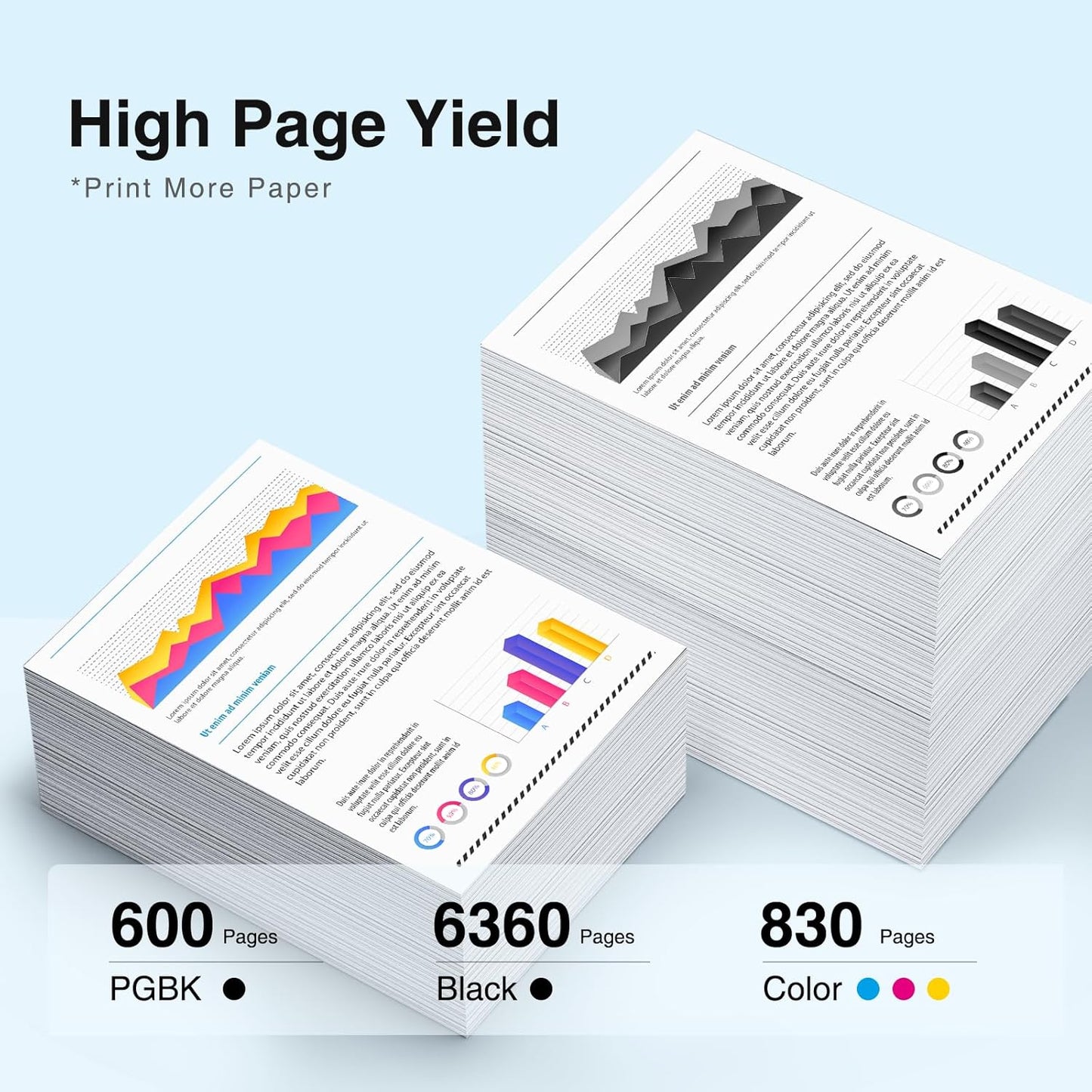 15 Pack PGI-280XXL/CLI-281XXL Replacement for Canon 280 281 Ink cartridges Compatible with Canon TR8620a Ink Cartridges TR8520 TR8620 TR8600 TR7520 TS702a TS6120 TS6220 TS9120 TS6320 Printer