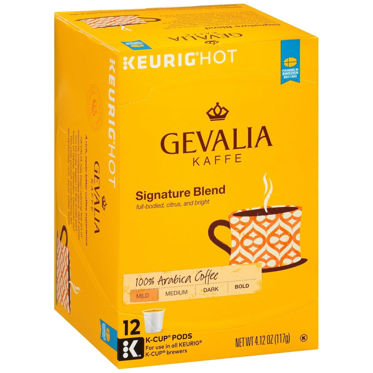Gevalia Cappuccino Keurig K Cup Pods with Froth Packets 5.98oz (24 Count, 4 Boxes)