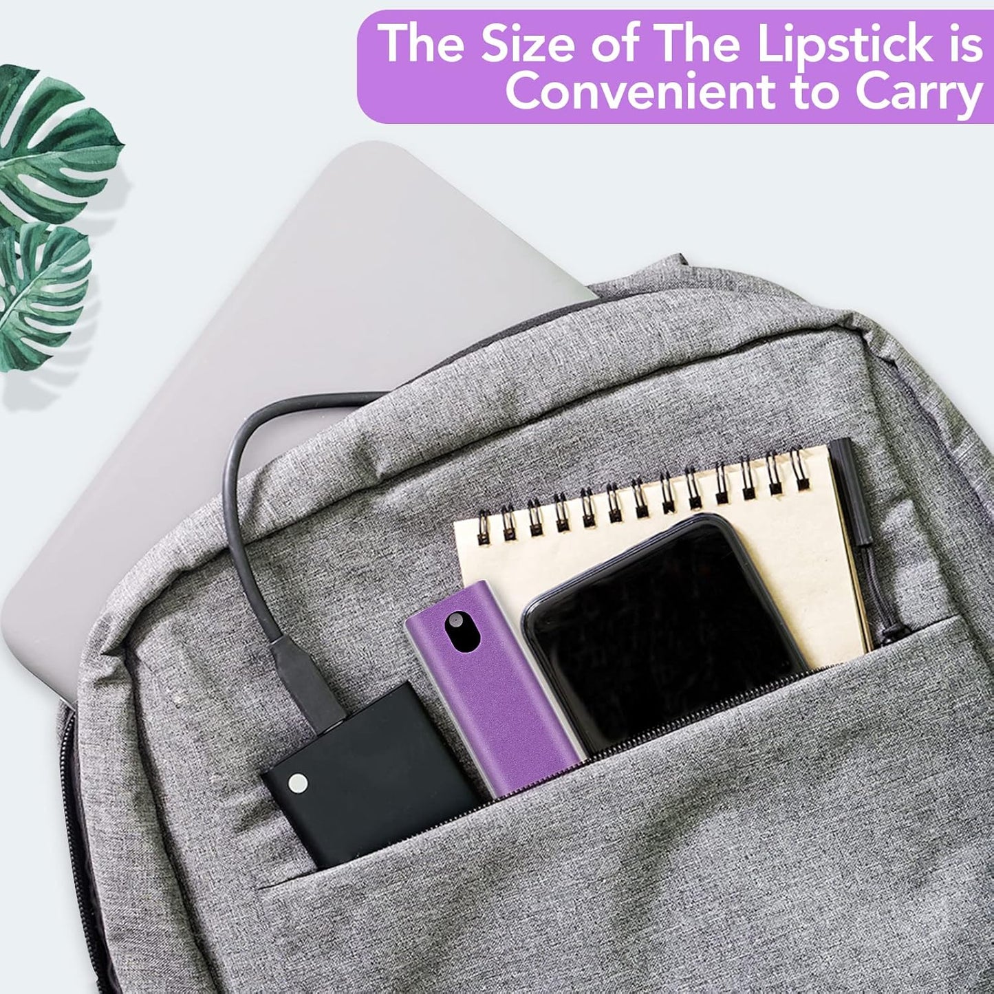 2 Pcs Fingerprint Proof Screen Cleaner,3 in 1Touchscreen Mist Cleaner Spray Wipe Cleaner Fingerprint-Proof Soft Fiber Flannel,Safe for All Phones Glasses Tablet Laptop TV Watch Screens(Purple)