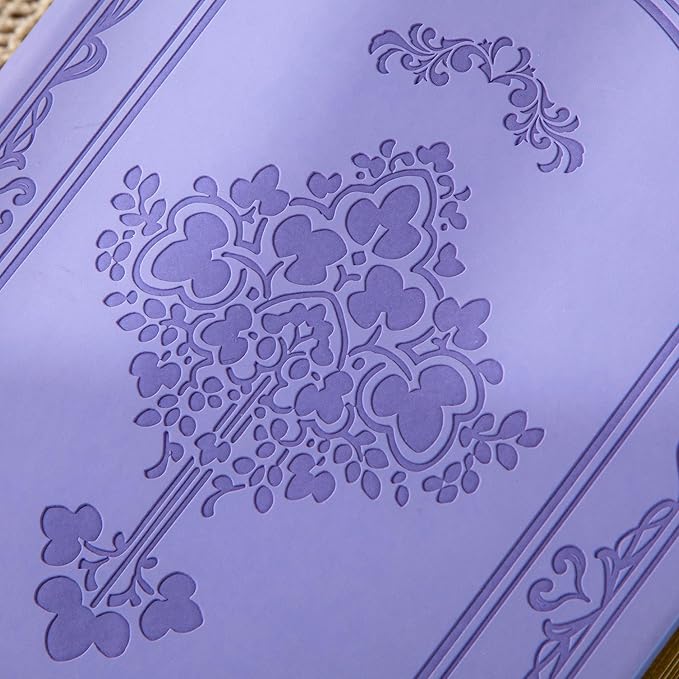 CAGIE Vintage Leather Journal for Women Soft Cover Notebook with 256 Lined Pages 100 GSM Thick Paper A5 College Ruled Journals Notebooks for Writing, 5.7 x 8.3 in, Purple