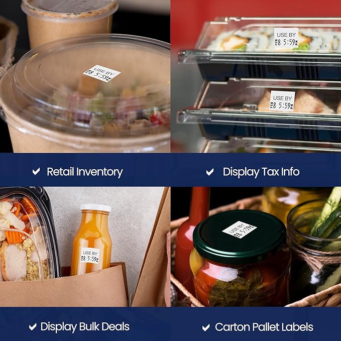 Perco USE by Labels for Monarch 1136 Price Gun – Case of 8 Sleeves, 112,000 Marking Labels Value Pack