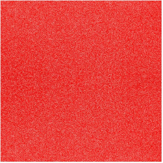 Baisunt 10 Sheets Red Glitter Cardstock Paper for Graduation Cap DIY Project, Scrapbook, Birthday Wedding Party Decoration 250GSM(12x12 In, Non Adhesive)