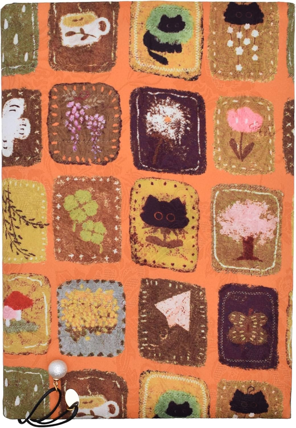 BLBMH Cute Book Covers for Paperbacks Handmade Bookcover Fit for 5.5x8.5 inch Adjustable Fabric Softcover Protector for Women Book Lovers Gifts - XC Yellow 8.5in