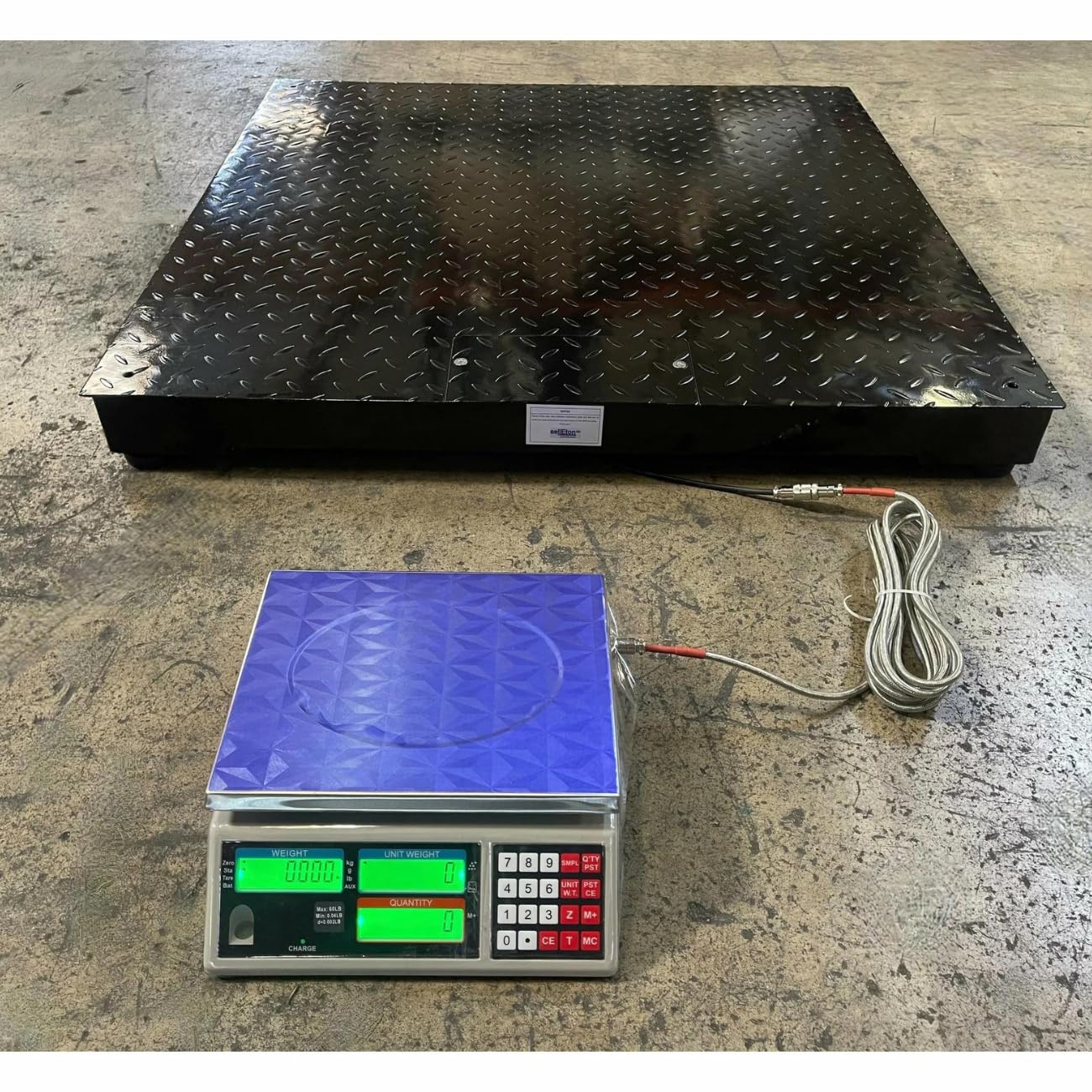 Liberty Scales LS-700-DC Dual Counting Smart Weighing Scale Systems, Size 48" x 72" (4' x 6') - C-Scale 6 lb x .0002 lb/Floor Scale 1000 lb x .2 lb