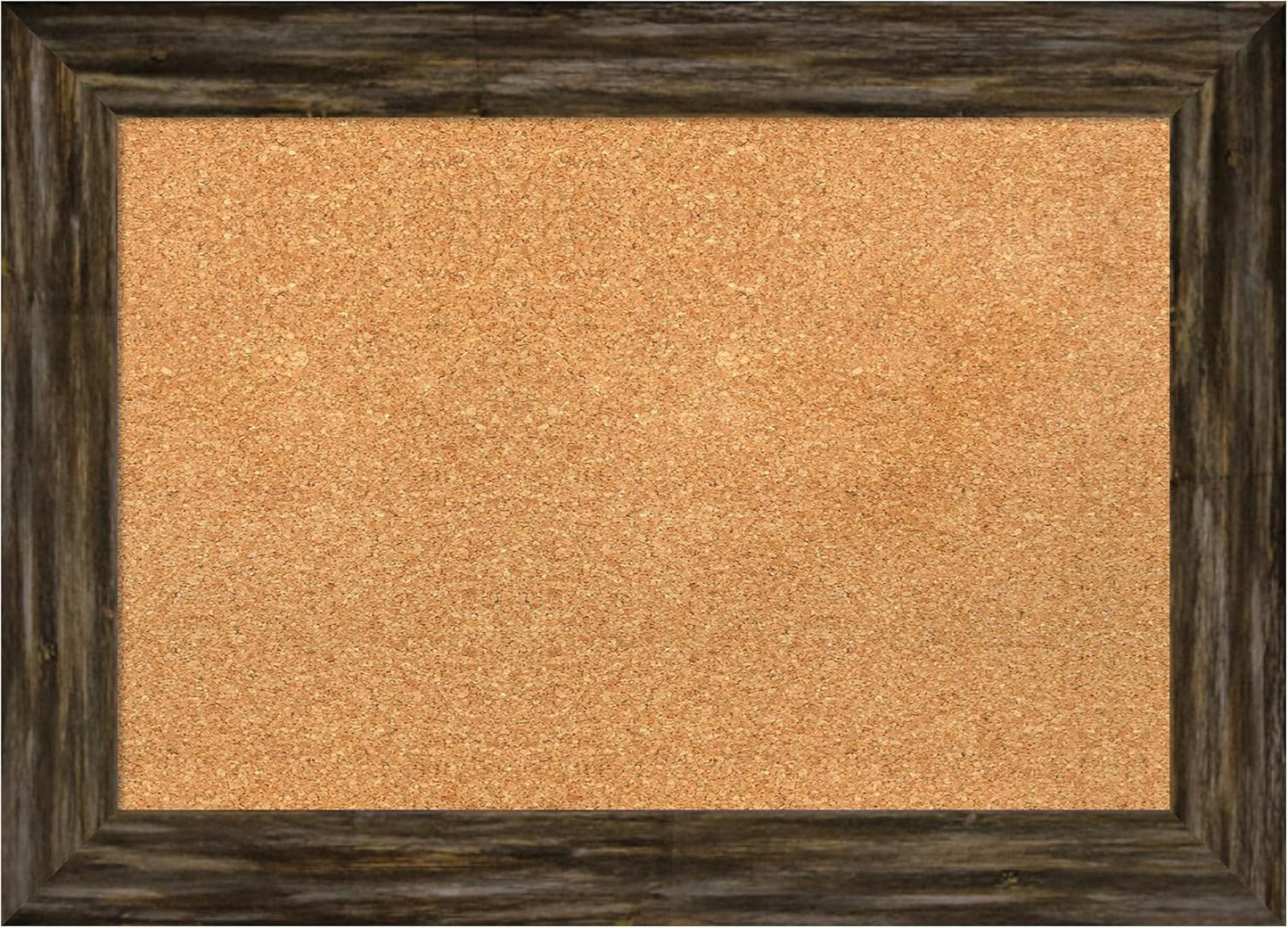 Amanti Art Natural Cork Board for Wall, 21x29 Vision Board with Brown Wood Frame, Medium Corkboard Office Decor for Home Organization, Country Rustic Corkboard Pinboard to Display Items for Home