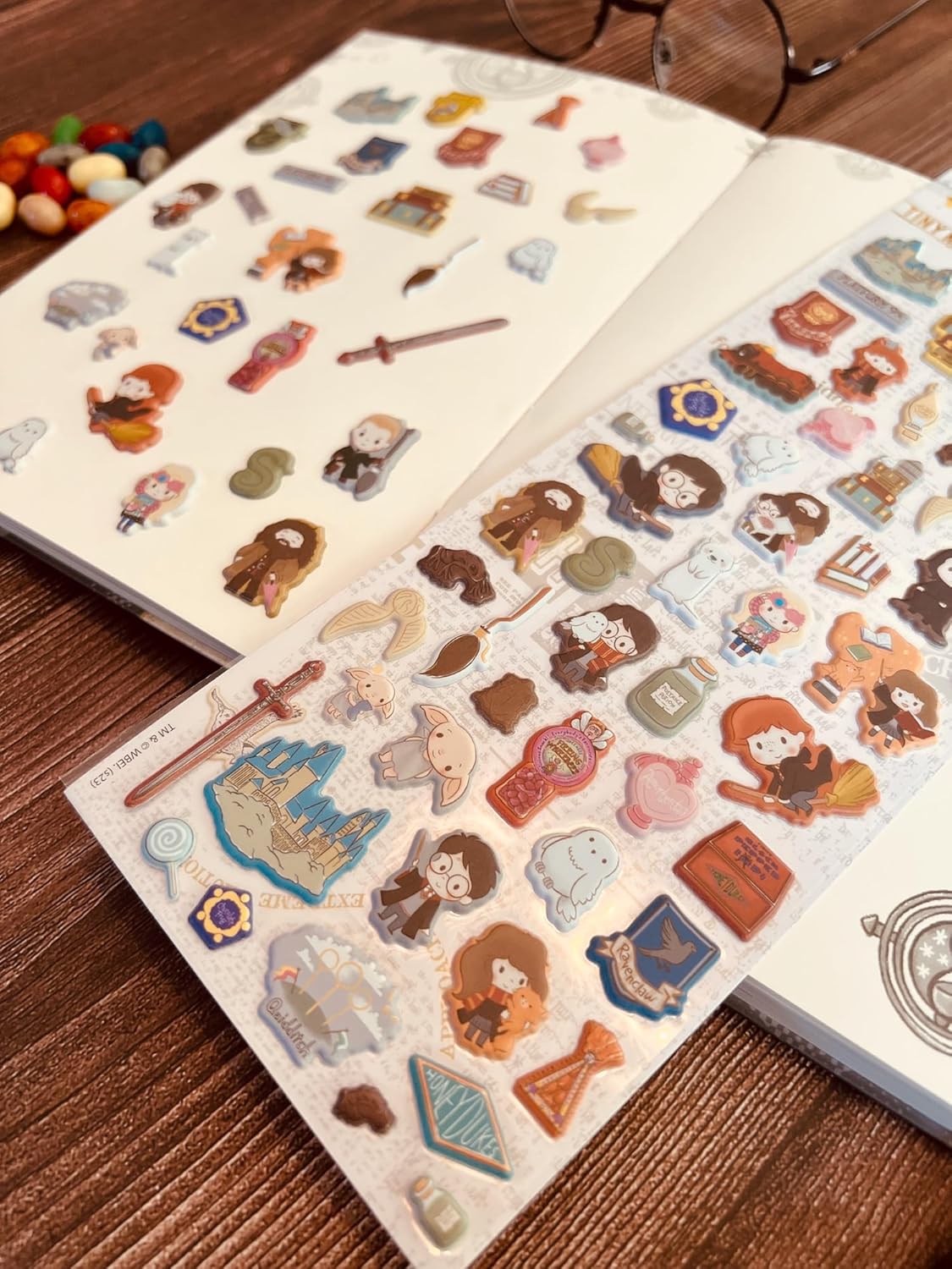 Conquest Journals Harry Potter Puffy Sticker Collection (Watercolor)