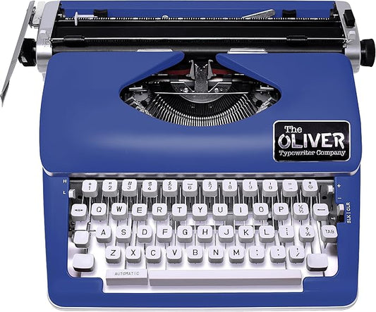 Timeless Manual Typewriter, Blue