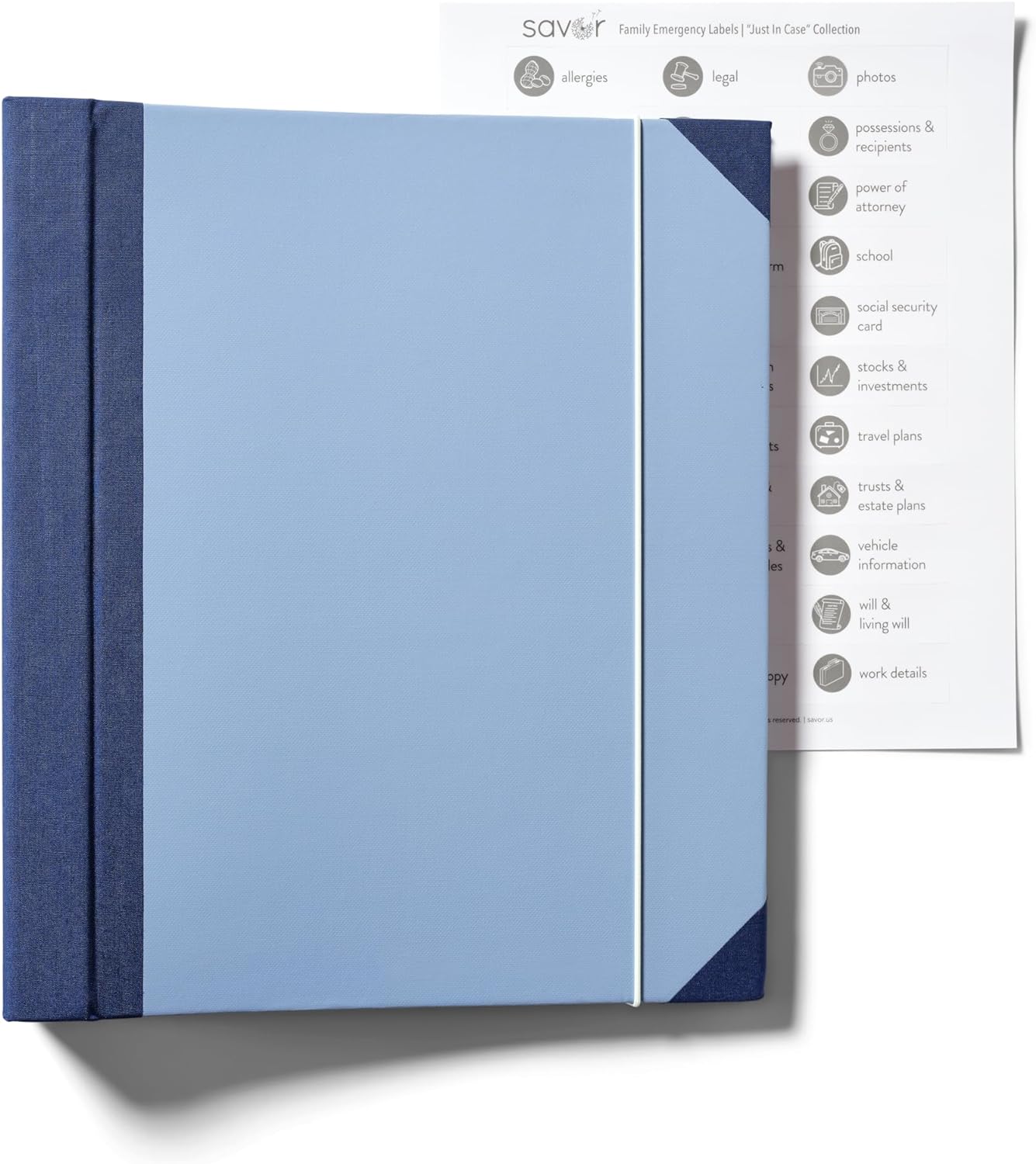 Savor | 2025 Edition in Case Go Missing™ Binder | Viral TikTok Folio for True-Crime Fans to Record Personal Info, Estate Planning & Emergency Preparation