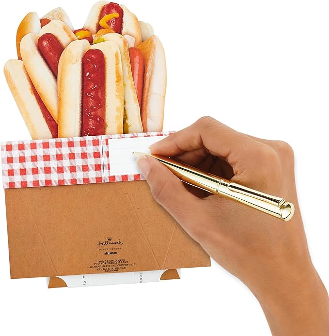 Hallmark Funny Pop Up Birthday Card (Hot Dog Bouquet) Paper Wonder Shoebox 3D Card