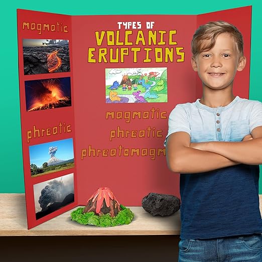 Flipside Products 36” x 48” Foam Project Boards for Presentations, Science Fair, School Projects, Event Displays and Trifold Picture Board - Red - 10 Pack