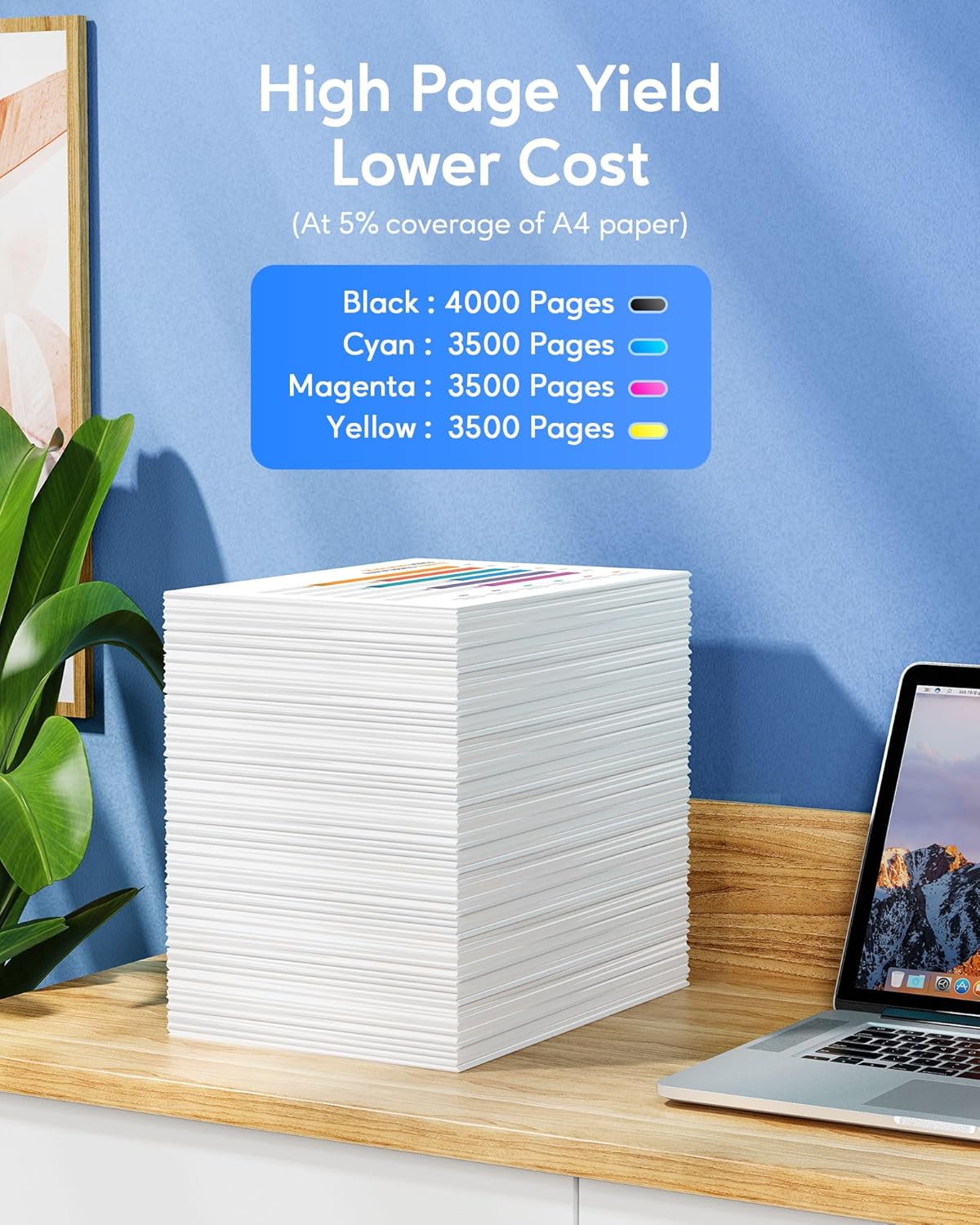 TN336 Toner Cartridge High Yield Compatible Replacement for Brother TN-336 TN331 for Use with Brother HL-L8350CDW HL-4150CDN MFC-L8850CDW Printer (1BK,1C,1M,1Y, 4 Pack)