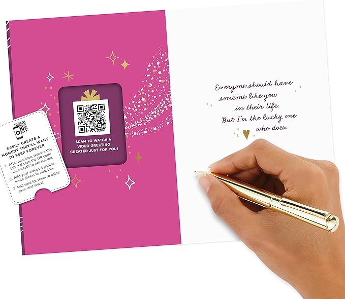 Hallmark Personalized Video Love Card-Romantic Birthday, Anniversary, Sweetest Day-Love You (Record Your Own Video Greeting)