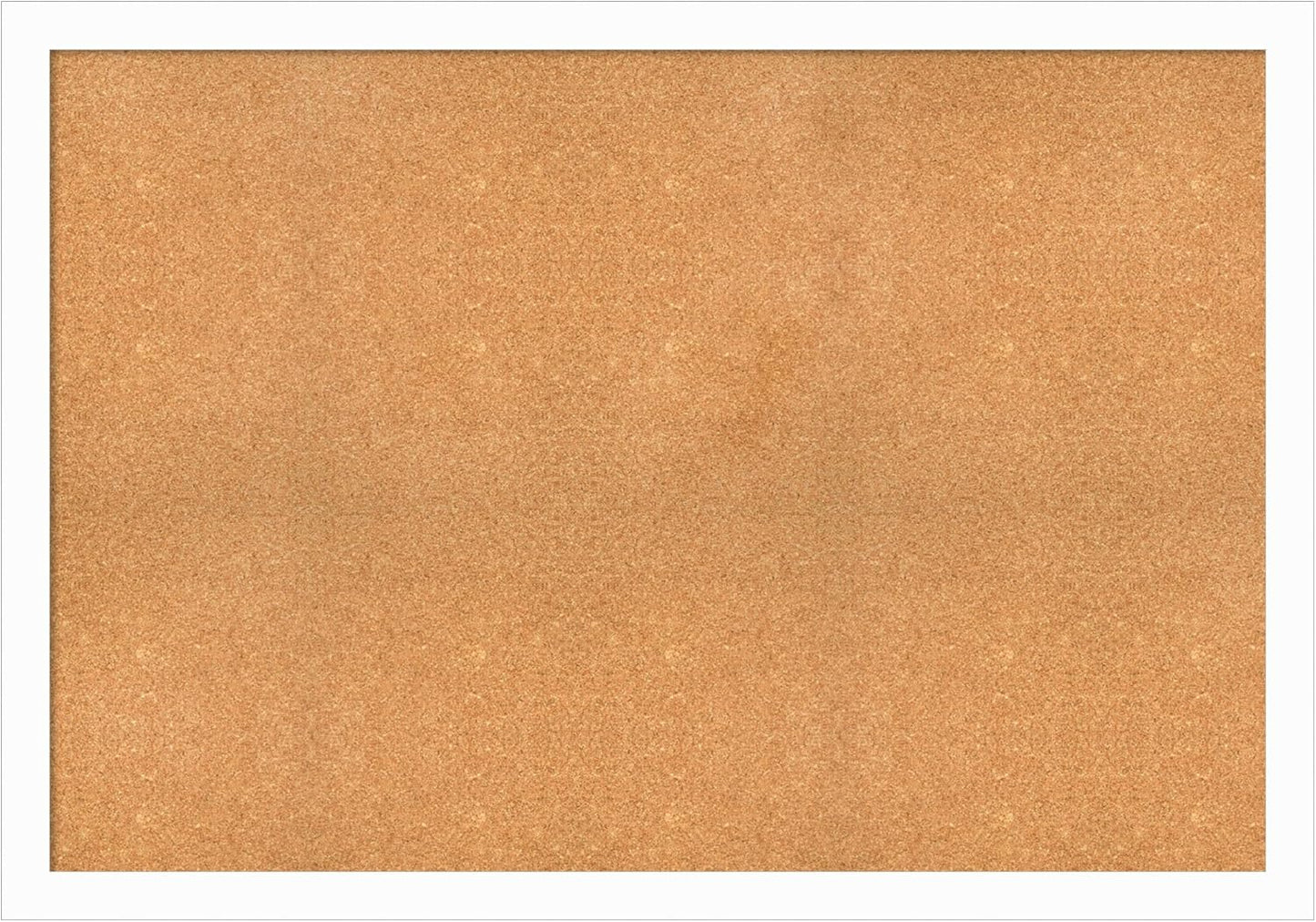 Amanti Art Natural Cork Board for Wall, 37x53 Vision Board with White Frame, Oversize Corkboard Office Decor for Home Organization, Casual Corkboard Pinboard to Display Items for Home Organization in