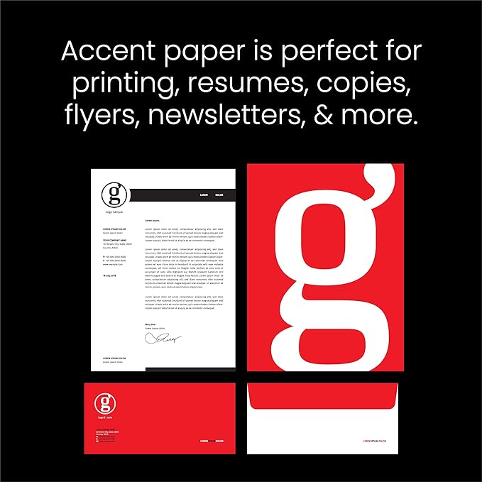 Accent Opaque White Printer Paper, 13” x 19” 32lb Bond/80lb Text Copy Paper – Premium Super Smooth Computer Paper, 97 Bright, 118gsm – Ideal for Ink Heavy Printing – 189035C – 1,500 Sheets (5 Ream)