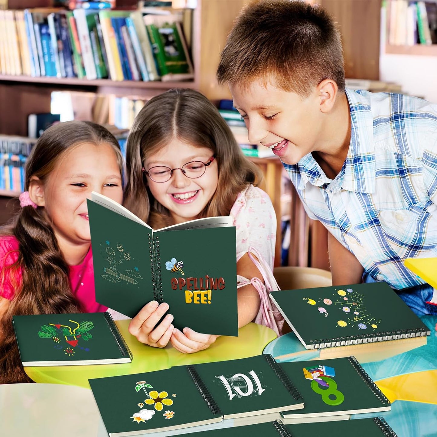 Yahenda Spiral Notebook Bulk A5 Journal Lined 8.3'' x 5.5'' Writing Composition Paper Small Notepad Subject Notebook for Students Office Business Back to School Supplies(Deep Green,72 Pcs)