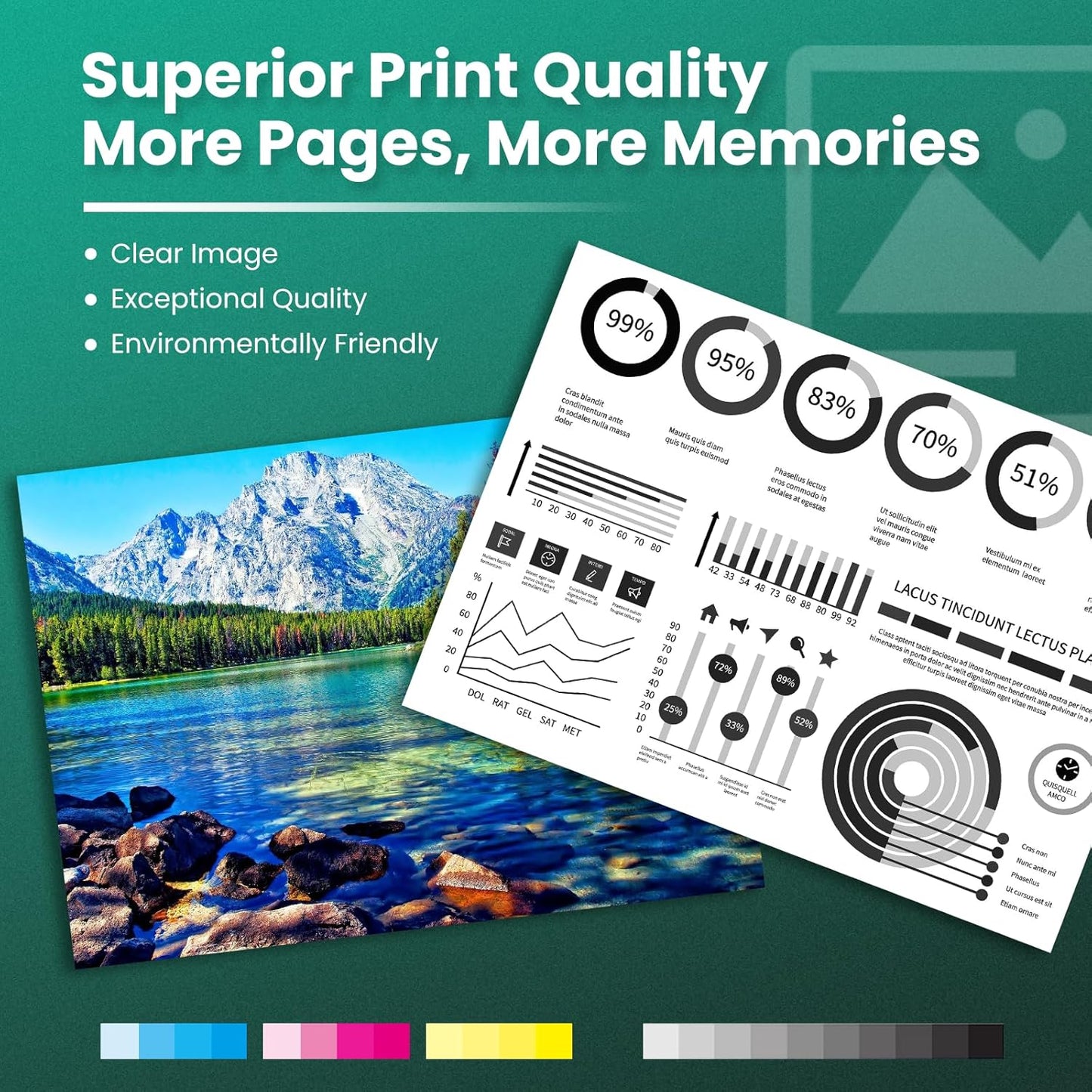 GREENBOX Compatible 61XL Ink Cartridge Replacement for HP Envy 4500 5530 4502 Officejet 4630 4635 DeskJet 1000 1010 1512, Black, Tri-color, 2-Pack