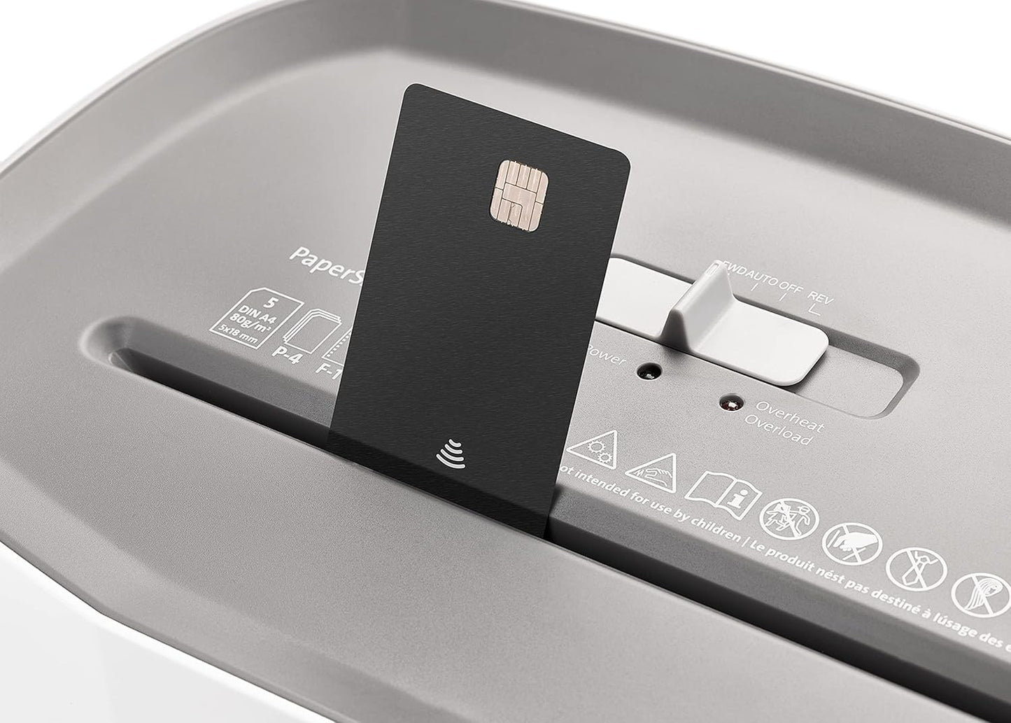 Dahle PaperSAFE PS 140 Paper Shredder, Oil Free, Jam Protection, Security Level P-4, 10 Sheet Max, Shreds Staples, Paper Clips & Credit Cards