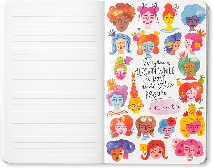 Compendium Softcover Journal - Individually, we are one drop. Together, we are an ocean. – A Write Now Journal with 128 Lined Pages, 5”W x 8”H