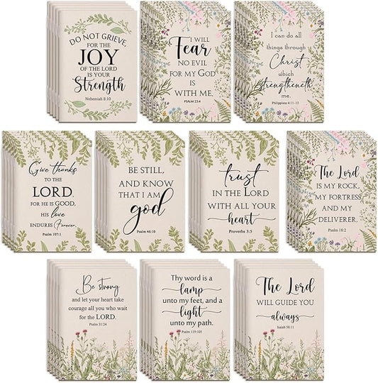 Ctosree 100 Pcs Bible Verse Prayer Journal Notebook Christian Note Pads Bulk mini Inspirational Notebook Religious Scripture Church Notepad for Women 3.15 x 5 Inches (Beige)