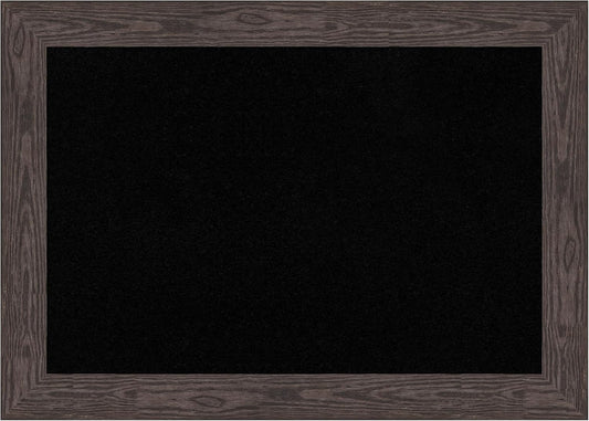 Amanti Art Black Cork Board for Wall, 30x42 Vision Board with Black Wood Frame, Large Corkboard Office Decor for Home Organization, Country Rustic Corkboard Pinboard to Display Items for Home
