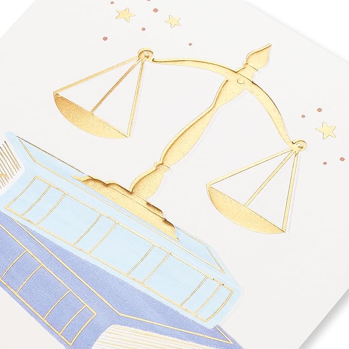 American Greetings Law School Graduation Card (Great Achievement)