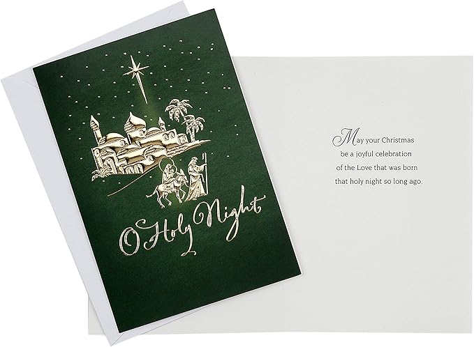 Hallmark Image Arts Religious Boxed Christmas Cards Assortment (4 Designs, 24 Christmas Cards with Envelopes)