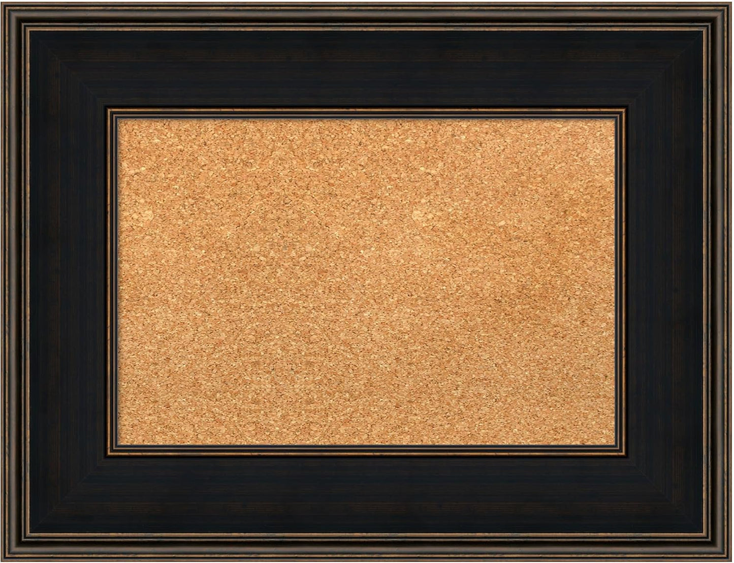 Amanti Art Natural Cork Board for Wall, 20x26 Vision Board with Brown Wood Frame, Small Corkboard Office Decor for Home Organization, Casual Corkboard Pinboard to Display Items for Home Organization