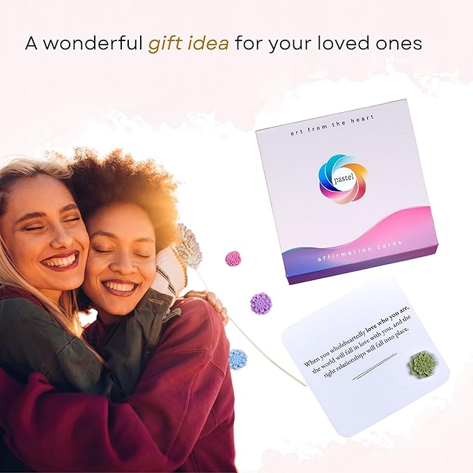 PASTEL Positive Affirmation Cards for Women – Daily Affirmations Cards for Mindfulness, Self Care, Meditation | Inspirational and Motivational Gifts for Women