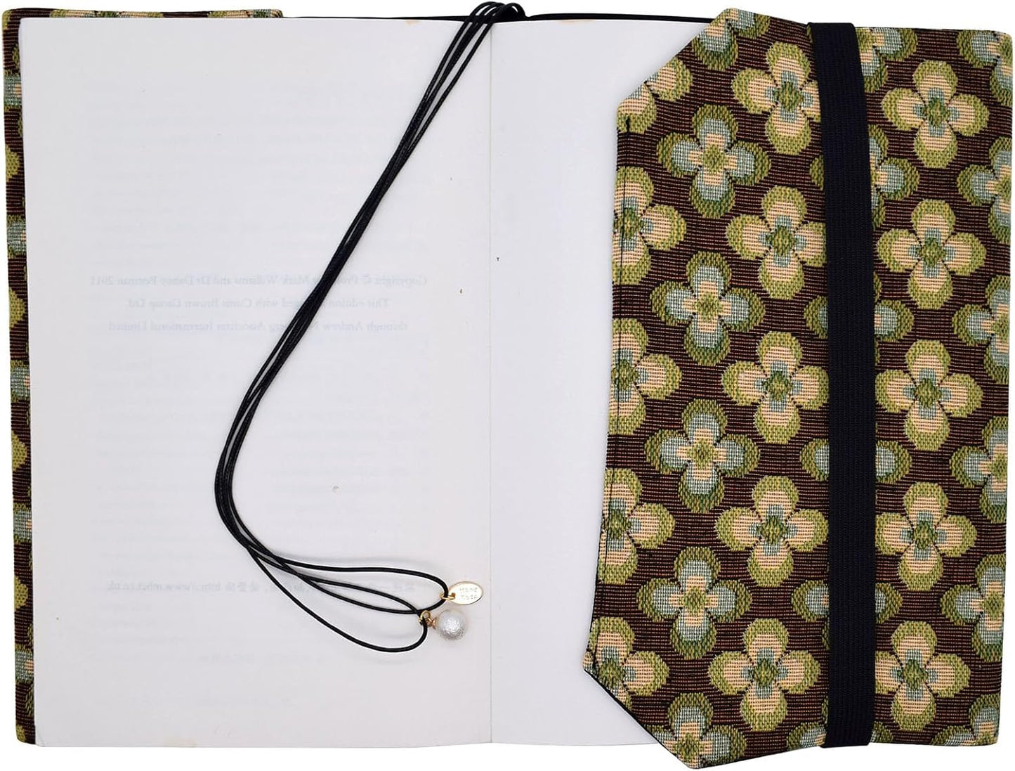 BLBMH Book Covers for Paperbacks Fit for 5.5x8.5 inch Adjustable Book Sleeve Cover for Women Over 15 Soft Cloth Protector for Bible Novels Notebook Journal - Vintage Flowers