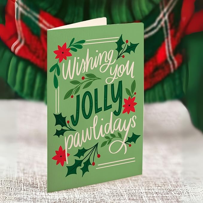 Freshcut Paper Pop Up Cards, Mini Christmas Puppy, 6 Inch Mini Sized 3D Dog Gifts, Popup Greeting Card, Christmas Cards, Holiday Card, Blank Notecard & Envelope