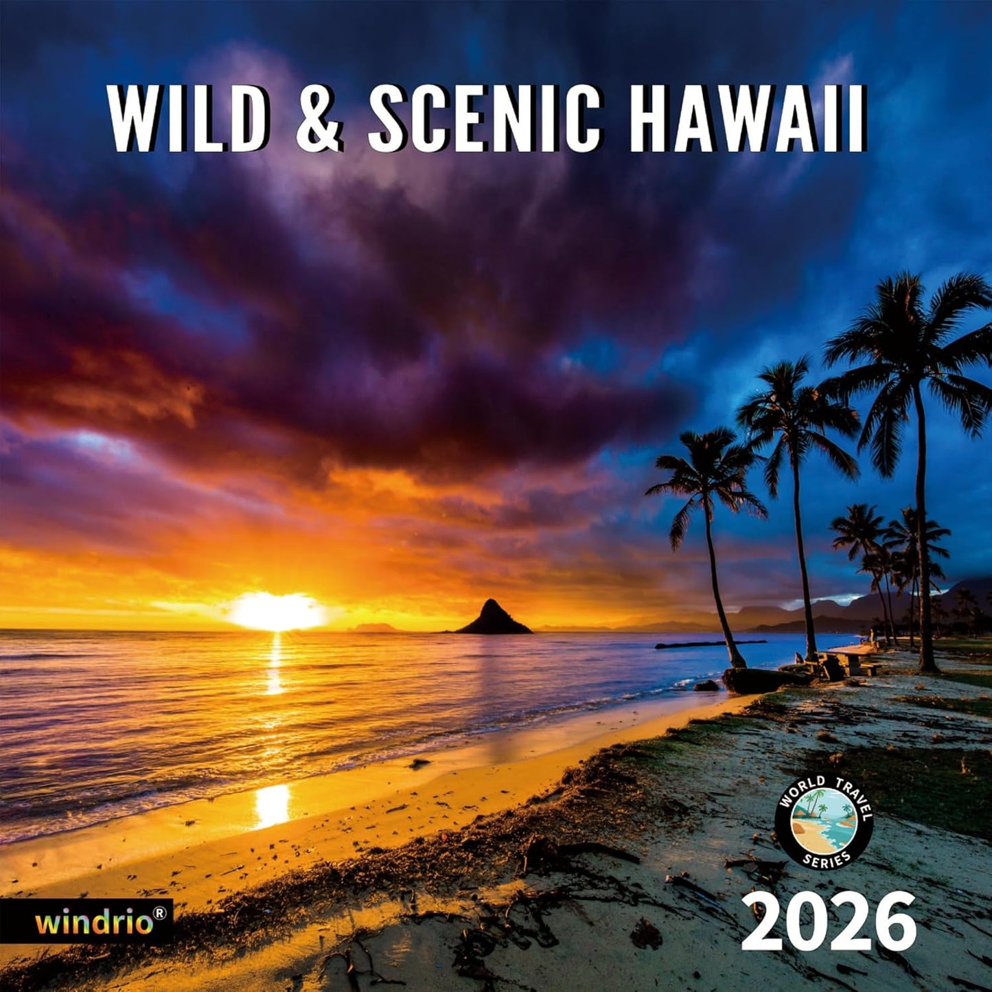 2026 Wall Calendar,Calendar 2026, July 2025 - December 2026, Wall Calendar Wild & Scenic Hawaii, 12" x 24" Opened,Full Page Months Thick & Sturdy Paper for Calendar Organizing & Planning