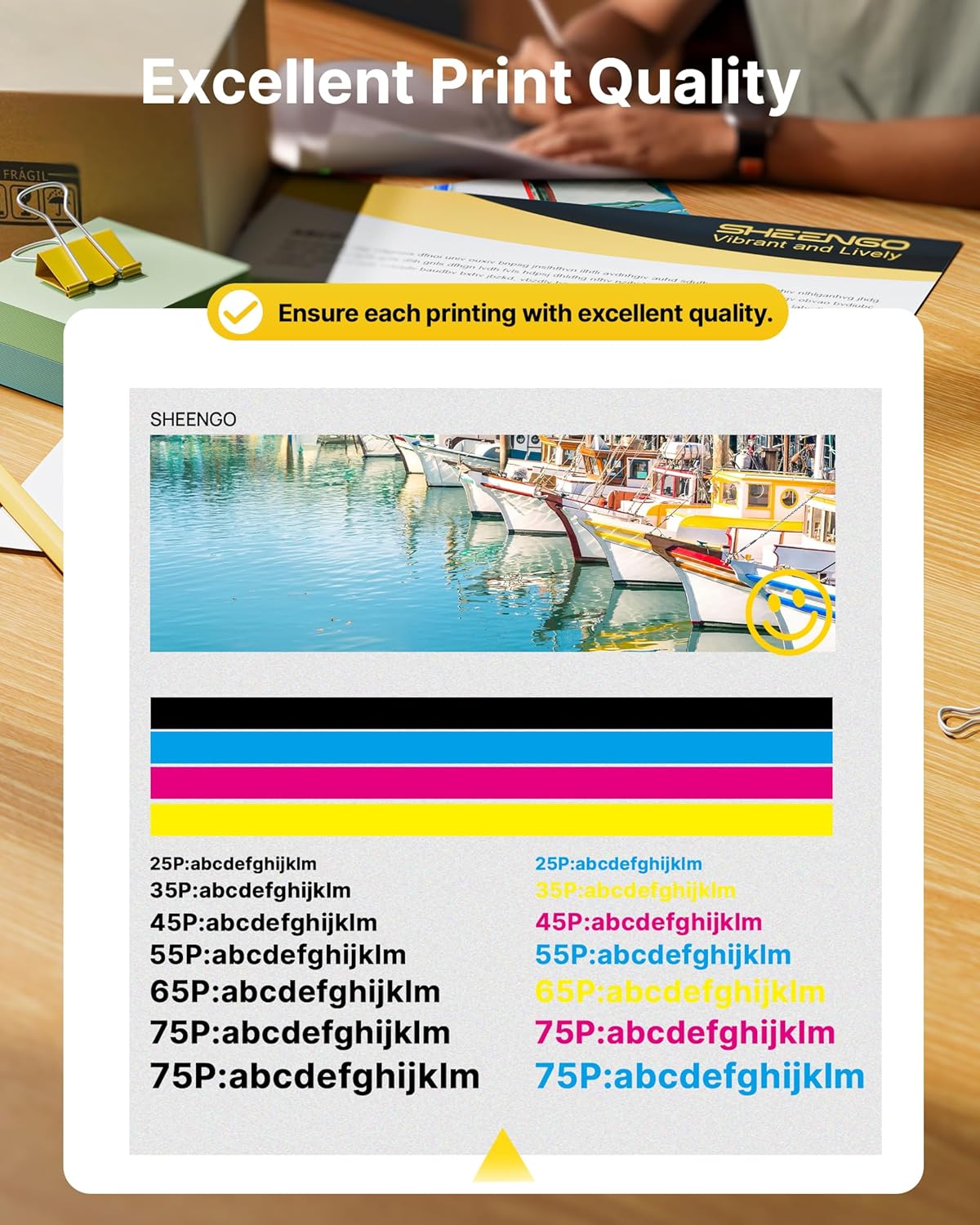 950XL 951XL Ink Cartridges Combo Pack Compatible for HP 950 951 Ink Cartridges Combo Pack for HP OfficeJet Pro 8600 8610 8630 8620 8615 8625 8100 276DW 251DW Printer(4 Pack Black Cyan Magenta Yellow)