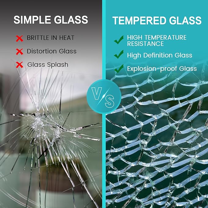 Glass Magnetic White Board - 48 x36 Inches Frameless Dry Erase Whiteboard for Wall, Writing Board for Meeting, Wall Mounted Glass Board for Office and Schools