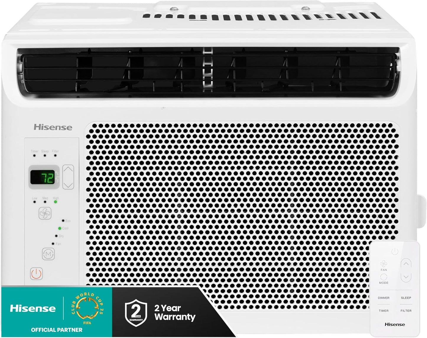 Hisense WC05R25A Window Air Conditioner, 5,000 BTU, White