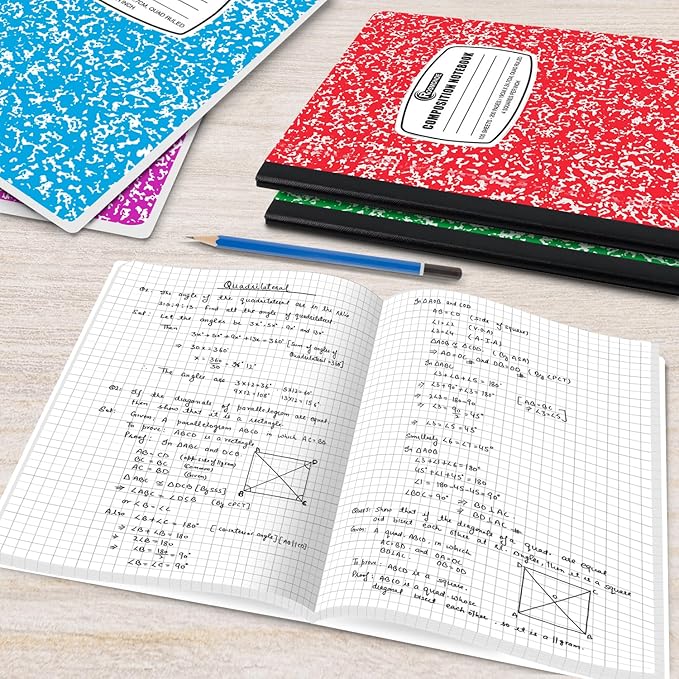 2000 Pack (Pallet) Composition Notebook Bulk, Graph Ruled, Full Pallet of Notebooks, 200 Pages (100 Sheets), 9-3/4 x 7-1/2, Bulk Notebooks for School, Bulk Office Notebooks, 4-7 Days Transit