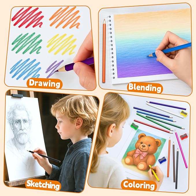 432 Count Colored Pencils Bulk, Colored Pencils for Kids, Pre-sharpened Color Pencils Set 12 Colors, Coloring Pencil Bulk for Teachers School Supplies, Back to School Classroom Prizes Gifts