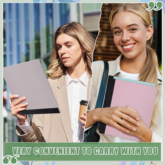 Lincia 11" x 9.5" Legal Pads College Ruled Notepad Landscape Notebook Horizontal Lined Notebook 80 Gsm Assorted Colors Paper Pastel Writing Pads for School Office, 40 Sheet(Boho Color,6 Pcs)