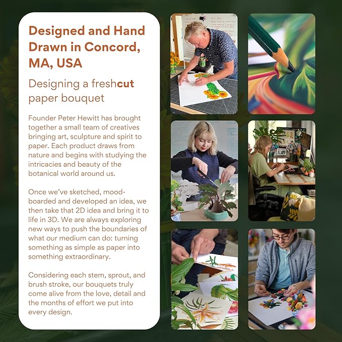 Freshcut Paper Pop Up Cards, Mini Winter Magnolia, 6 Inch Mini Sized Forever Flower Bouquet 3D Popup Greeting Card, Christmas Cards, Holiday Card, Blank Notecard & Envelope