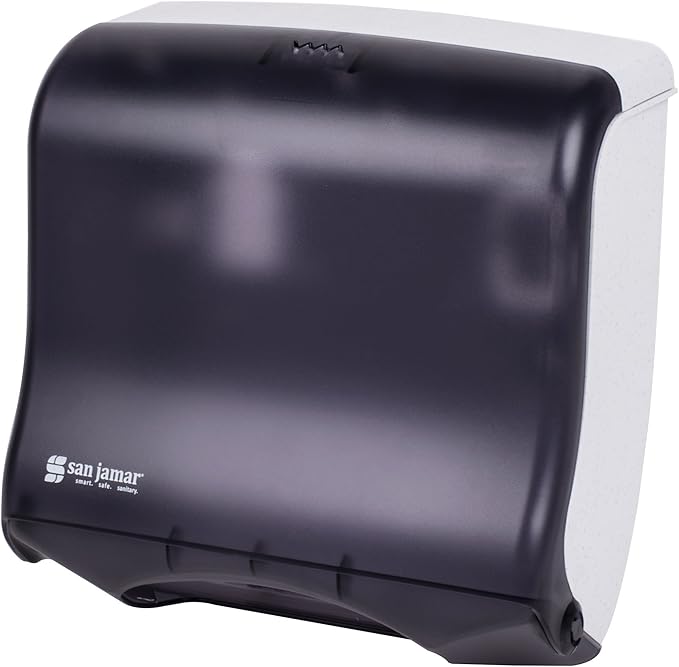 San Jamar T1755TBK Ultrafold Fusion Folded Towel Dispenser, Fits 400 Multifold/240 C-Fold Towels, Classic, Black Pearl