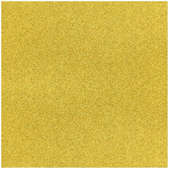 Baisunt 10 Sheets Gold Glitter Cardstock Paper for Graduation Cap DIY Project, Scrapbook, Birthday Wedding Party Decoration 250GSM(12x12 In, Non Adhesive)