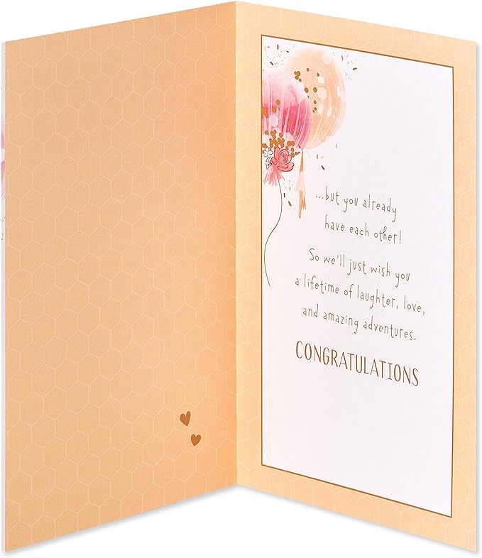 American Greetings Wedding, Bridal Shower or Engagement Card (Amazing Adventures)