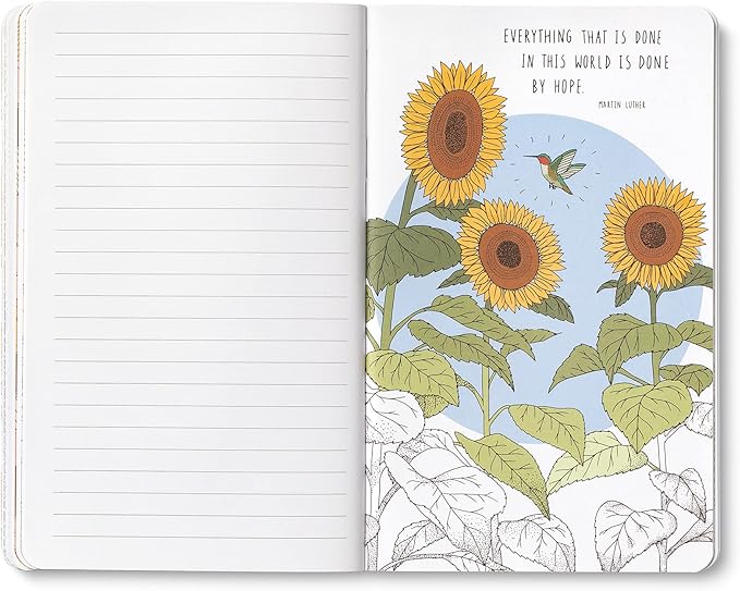 Compendium Softcover Journal - There is always hope… – A Write Now Journal with 128 Lined Pages, 5”W x 8”H