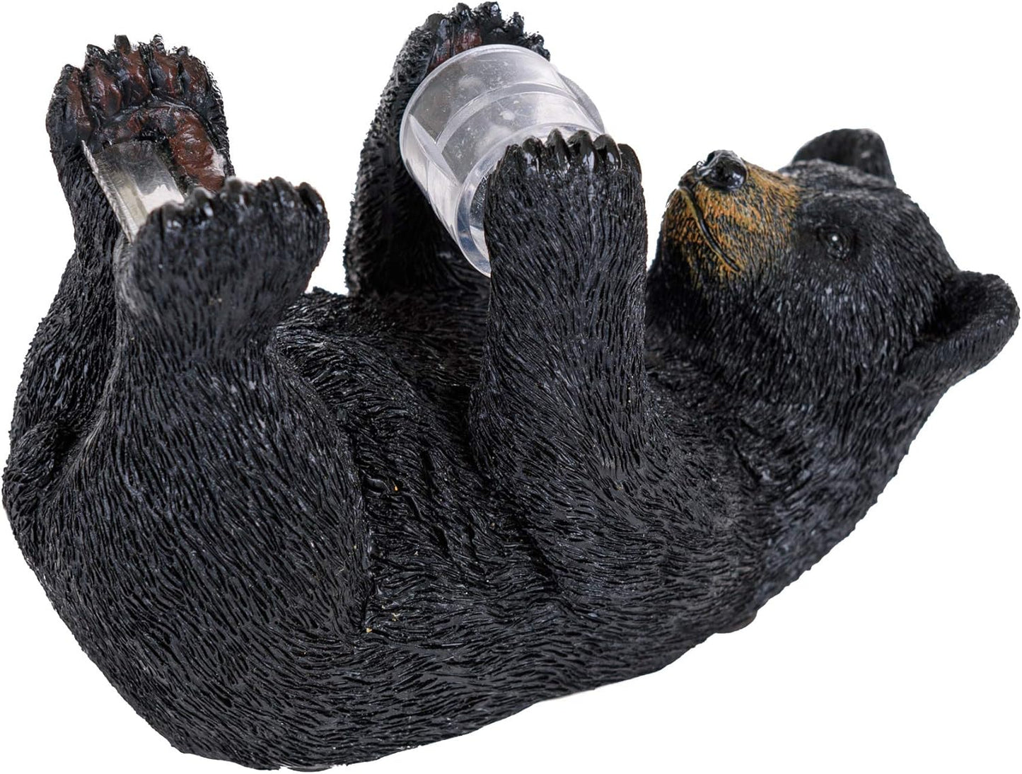 Pine Ridge Black Bear Tape Dispenser - Heavy Duty Desktop Dispenser for Office Supplies - Rustic Wilderness Home Decor for Table