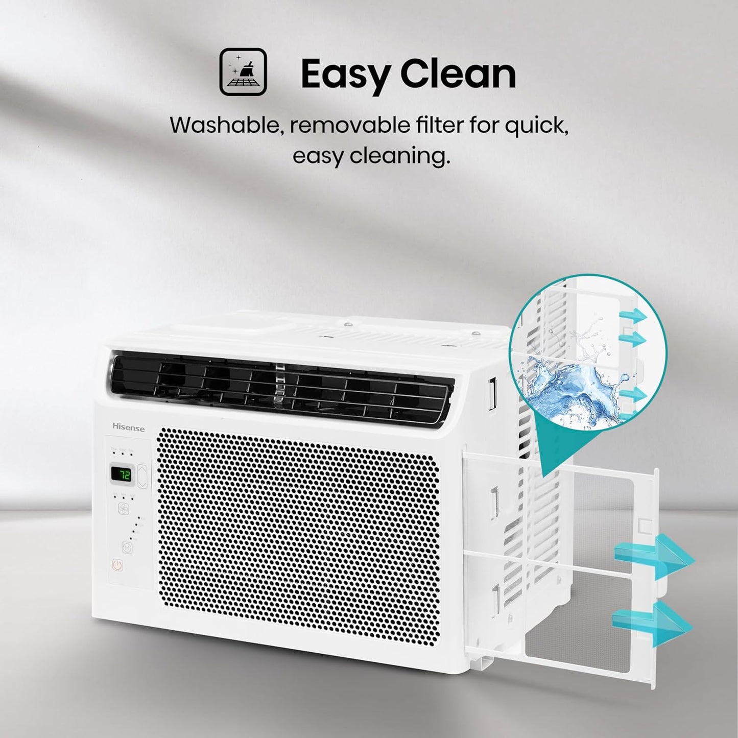 Hisense WC06R25A Window Air Conditioner, 6,000 BTU, White