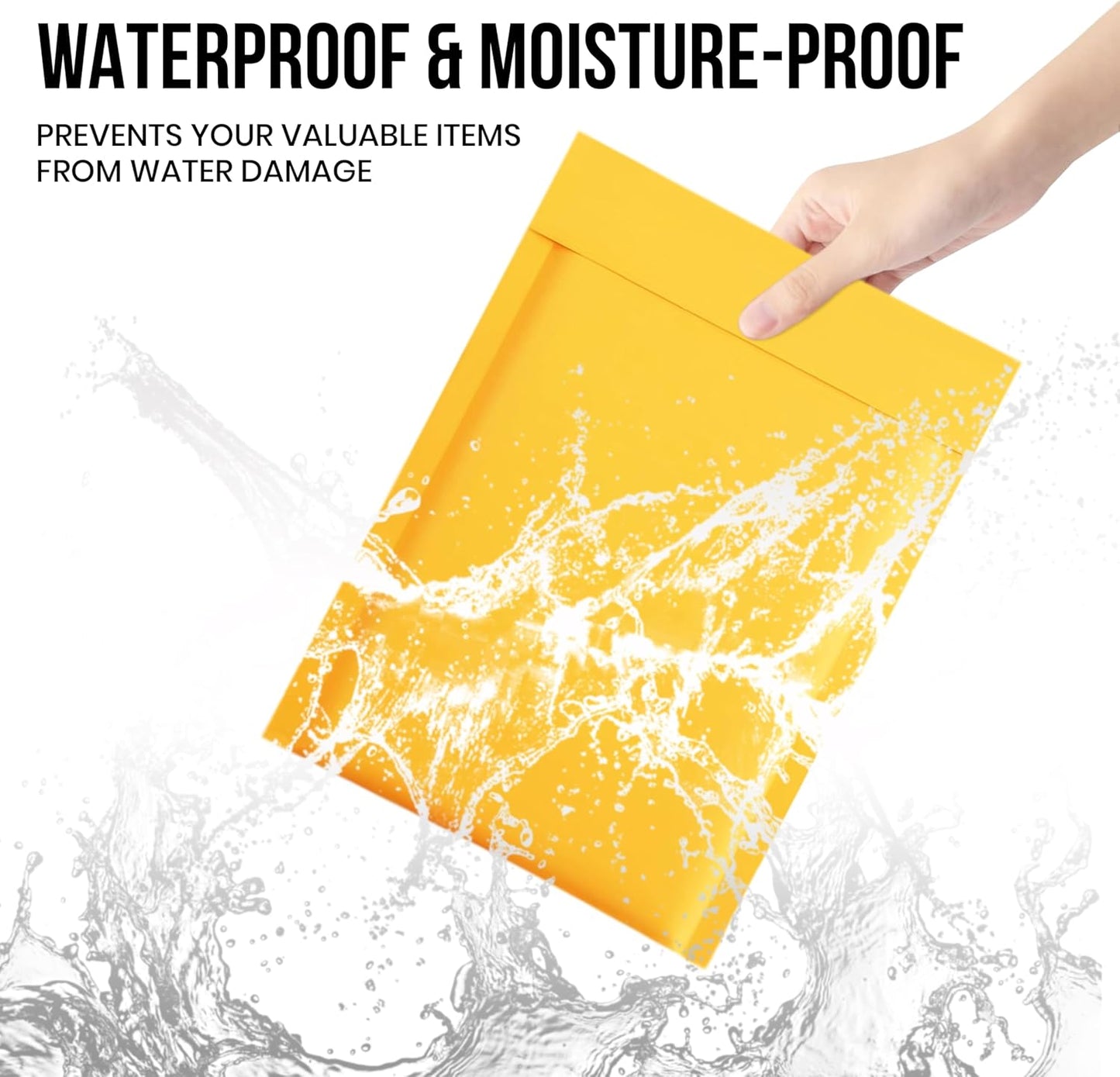 Levex - #000 4" x 8" [50 Pack) Kraft Bubble Mailers, Padded Envelope Mailers, Packing Envelope & Mailing Bags for Shipping