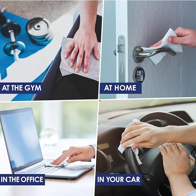 Mediwiper 10 Count Alcohol-Free Sanitizing Wipes Disinfecting Large Unscented Wet Wipes Bulk, Hand Sanitizer (10 Wipes, 100 Wipes (10 * 10))