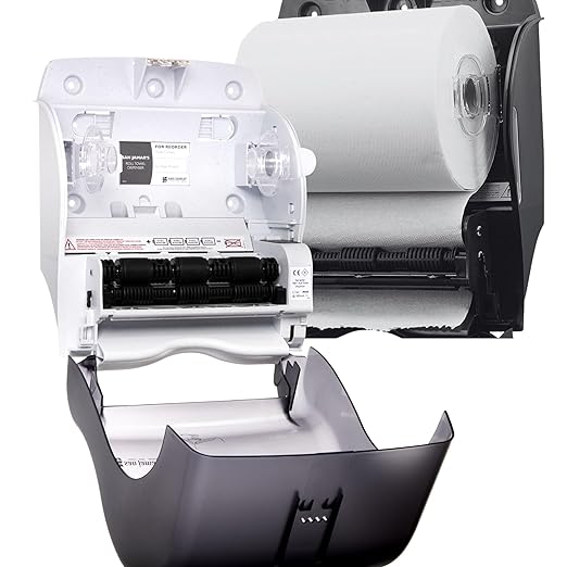 San Jamar Classic Smart Essence Plastic Paper Towel Dispenser, Towel Dispenser for Bathroom, 10 X 14.5 X 12.5 Inches, Black Pearl